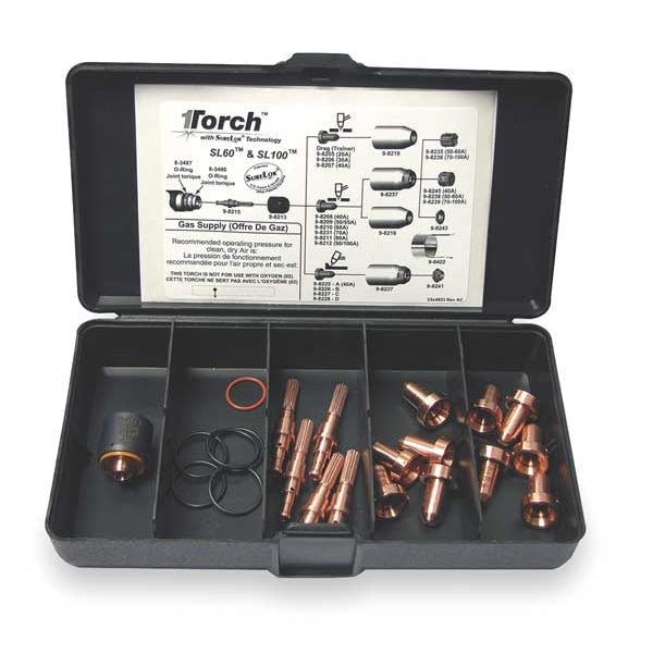 Plasma Torch Consumable Kit, 60 Amps