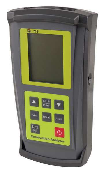 Combustion Analyzer, 0 to 10,000 ppm, LCD