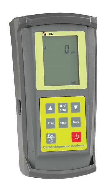Combustion Analyzer, 0 to 10,000 ppm, LCD