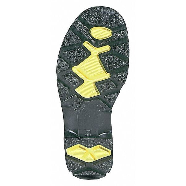 Size 7 Men's Steel Rubber Boot, Gray