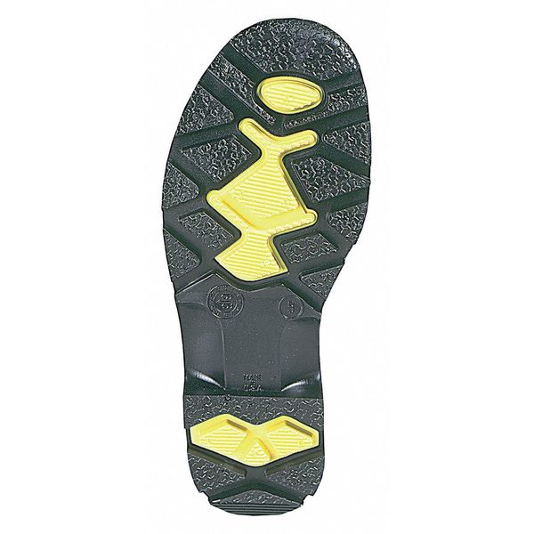Size 11 Men's Steel Rubber Boot, Gray