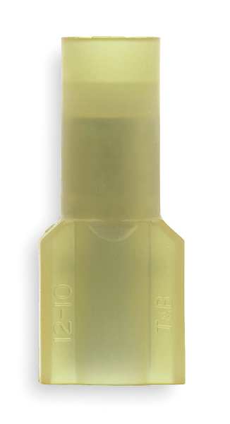 Male Disconnect, Yellow, 12 to 10 AWG, PK25