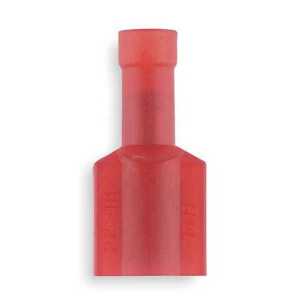 Male Disconnect, Red, 22 to 18 AWG, PK50