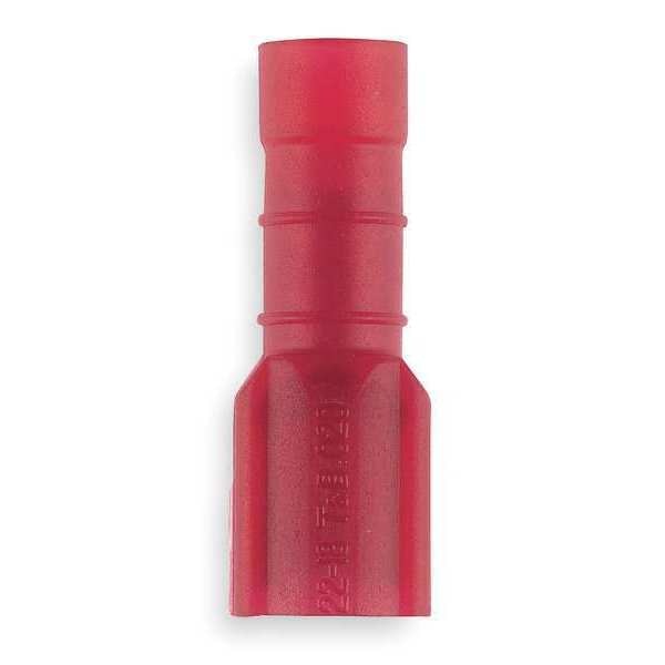 Female Disconnect, Red, 22 to 18 AWG, PK100