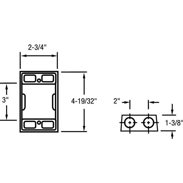 Weatherproof Box, 1Gang, 6Inlet