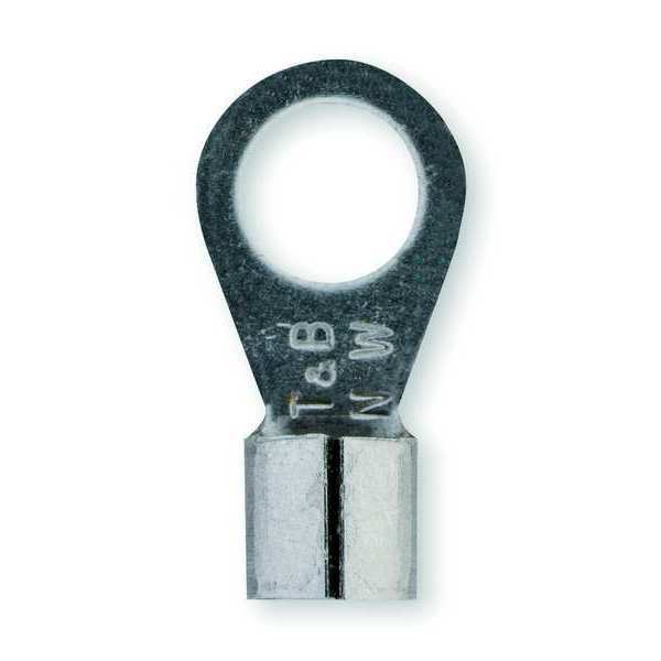 12-10 AWG Non-Insulated Ring Terminal #8 Stud PK50