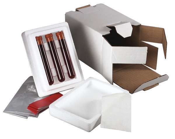 Diagnostic Shipper, 2 In. H, 4 In. W, PK33