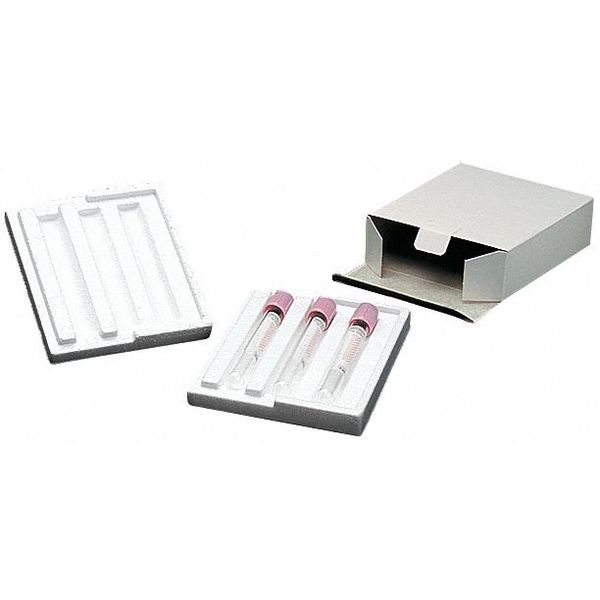Test Tube Mailer, 5-1/8 In H, PK150, Color: White