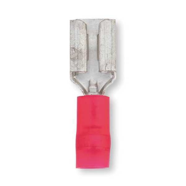 Female Disconnect, Red, 22 to 18 AWG, PK100