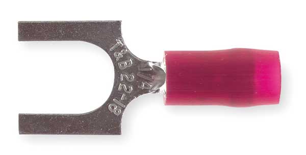 22-16 AWG Nylon Fork Terminal 1/4