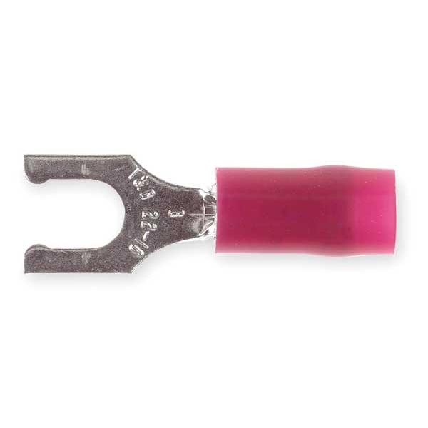 22-16 AWG Nylon Locking Fork Terminal #8 Stud PK100