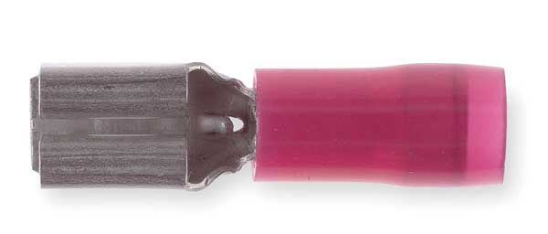 Female Disconnect, Red, 22 to 18 AWG, PK100