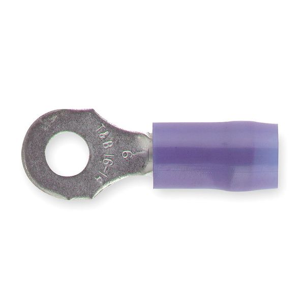 18-14 AWG Nylon Ring Terminal #6 Stud PK100