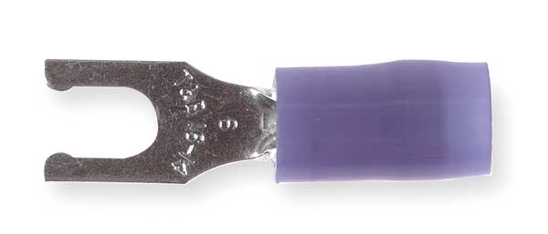 18-14 AWG Nylon Locking Fork Terminal #6 Stud PK100