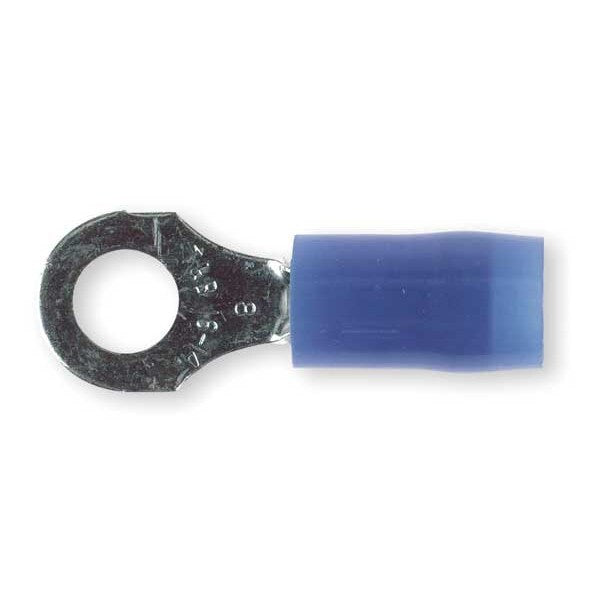 18-14 AWG Nylon Ring Terminal #8 Stud PK100