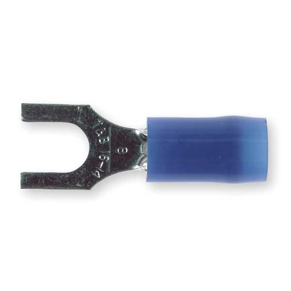 18-14 AWG Nylon Fork Terminal #8 Stud PK100