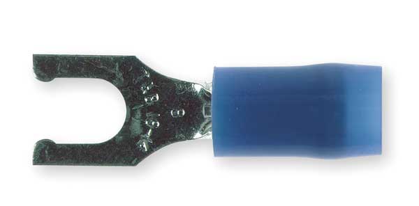 18-14 AWG Nylon Locking Fork Terminal #8 Stud PK100