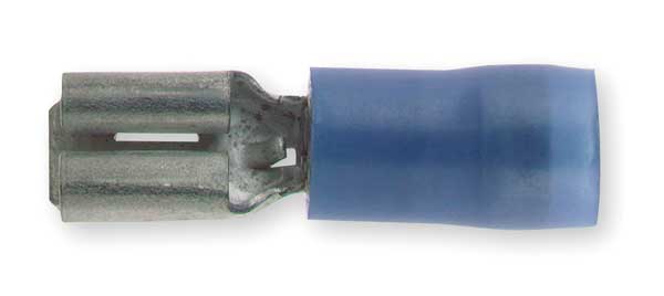 Female Disconnect, Blue, 16 to 14AWG, PK100