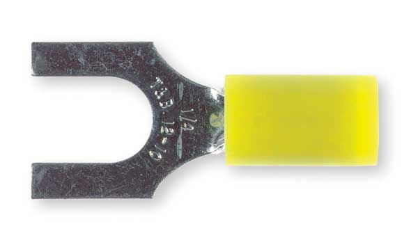 12-10 AWG Nylon Fork Terminal 1/4