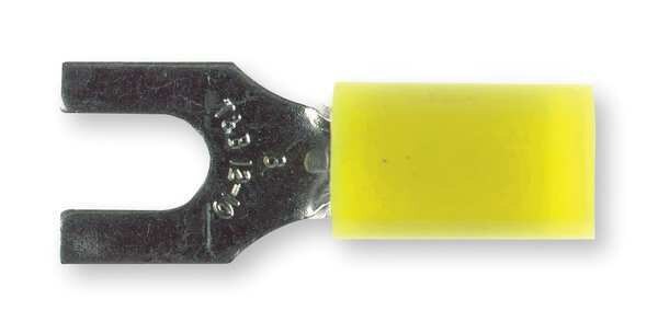 12-10 AWG Nylon Fork Terminal #8 Stud PK50