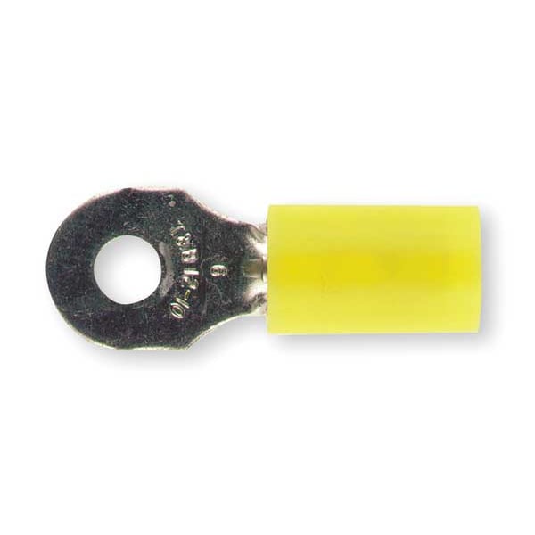12-10 AWG Nylon Ring Terminal #6 Stud PK50