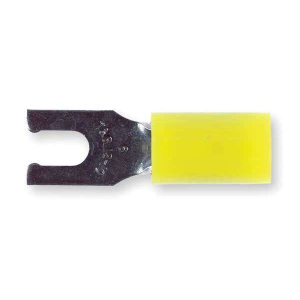 12-10 AWG Nylon Locking Fork Terminal #6 Stud PK50