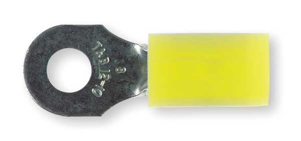 12-10 AWG Nylon Ring Terminal #8 Stud PK50
