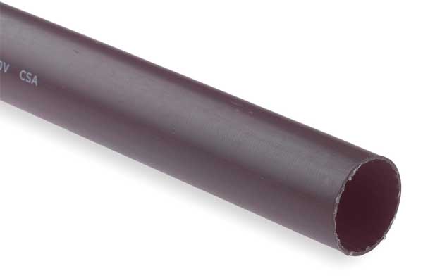 Shrink Tubing, 1.1in ID, Black, 4ft, PK5
