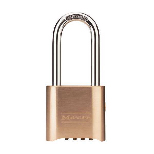 Combination Padlock, Bottom, Black/Silver