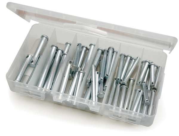 Clevis Pin Kit, 50 Pcs, 21 Szs