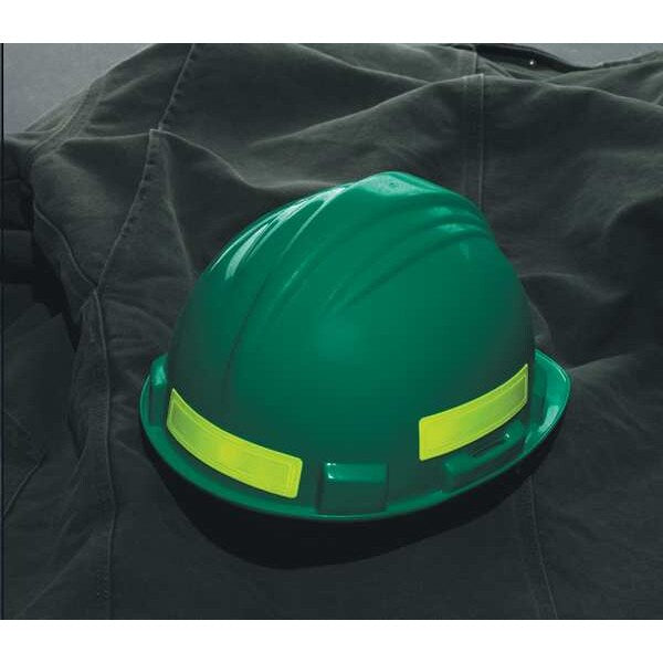 Hard Hat Label, 1 In. H, 4 In. W, PK16, LHR104GNYL