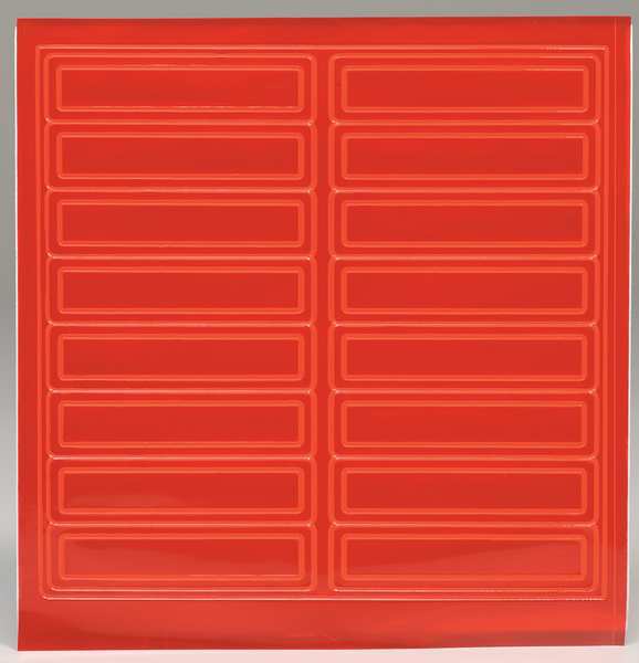 Hard Hat Label, 1 In. H, 4 In. W, PK16, Legend Style: Blank