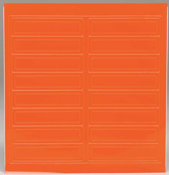 Hard Hat Label, 1 In. H, 4 In. W, PK16, LHR104RDOR