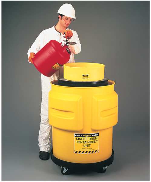 Single Drum Spill Container, 65 Gal
