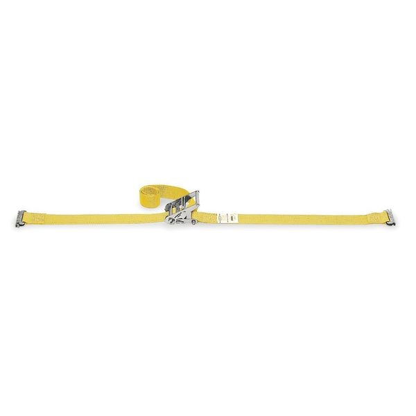 Logistic Ratchet Strap, 16ft x 2In, 1000lb
