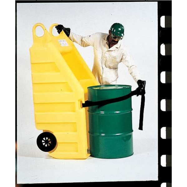 Indoor Dispensing Dolly, Yellow, 70 Gal