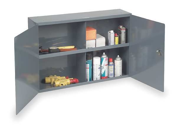 20 ga. Steel Storage Cabinet, 33-3/4 in W, Stationary
