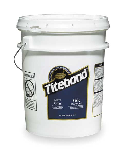 Wood Glue, White Series, White, 24 hr Full Cure, 5 gal, Pail