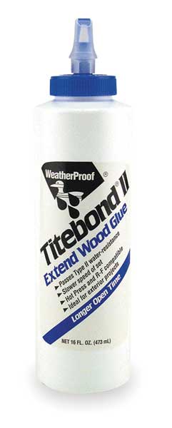 Wood Glue, II Premium Extend Series, Off-White, 24 hr Full Cure, 16 oz, Bottle