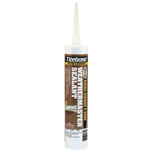 Sealant, 10.1 oz, Cartridge, Clay, Polymer Base