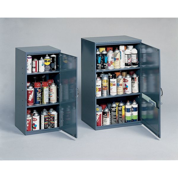 Wall Storage Cabinet, 13 3/4 in W x 12 3/4 in D x 30 in H, 75 lb Load Capacity, 2 Shelves