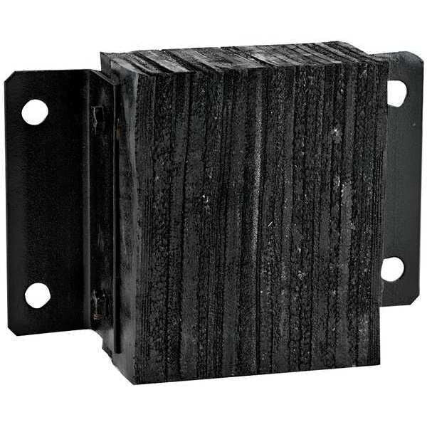 Dock Bumper, 10x4-1/2x8-1/2 In., Rubber