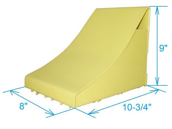 Wheel Chock, 8 In, Formed Steel