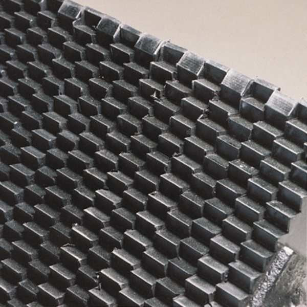 Laminated Rubber Wheel Chock in Black