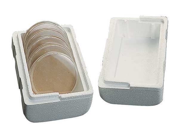 Petri Dish Mailer, 6-1/4 In H, PK48
