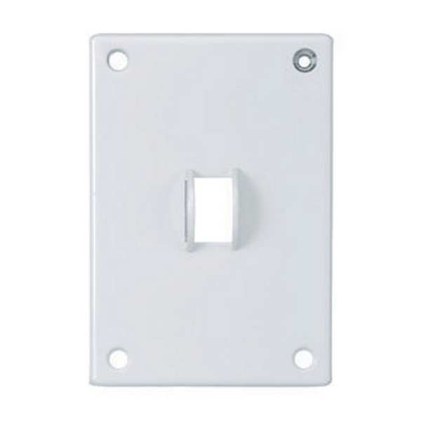 Security Series, Number of Gangs: 1-Gang Steel, Zinc Plated, Powder Finish, White