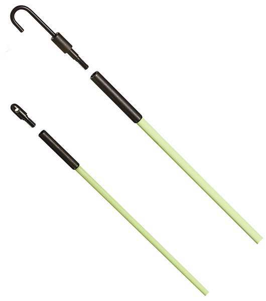 Cable Pulling Fishing Pole, 3/16 In, 12 ft