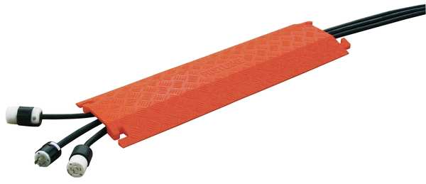 Cable Protector, Drop Over, 1 Channel, 3ft.
