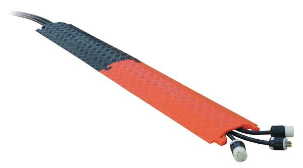 Cable Protector, Drop Over, 1 Channel, 3ft.