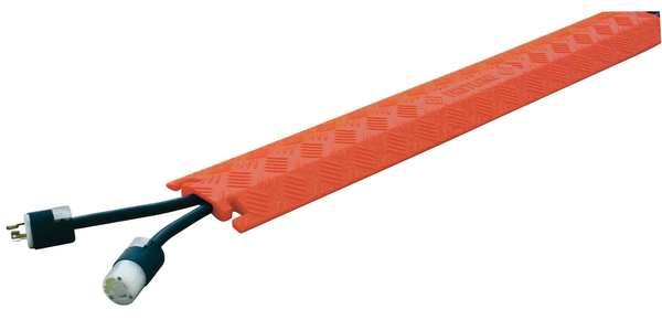 Cable Protector, Drop Over, 1 Channel, 3ft.